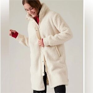 Athleta Sherpa midi coat